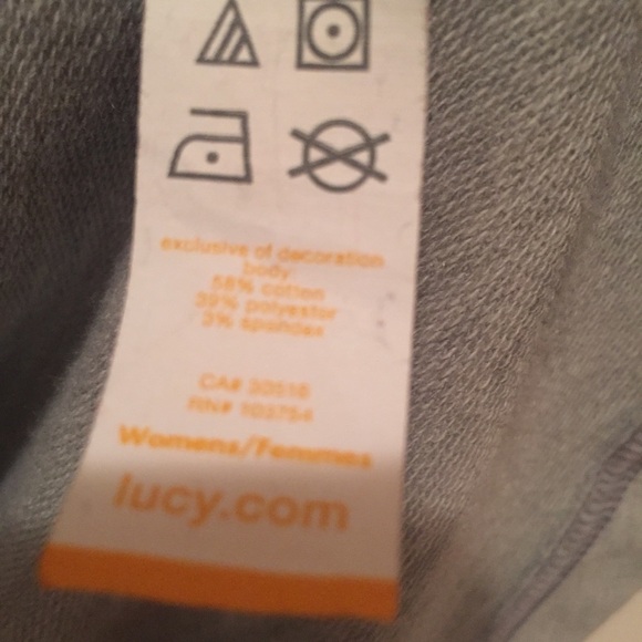 Lucy Open Front Oversized Sweatshirt Gray Small - Picture 6 of 7